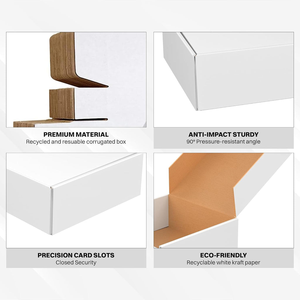 4X4X2 Inches 3 Ply White Flap Corrugated Packaging Box