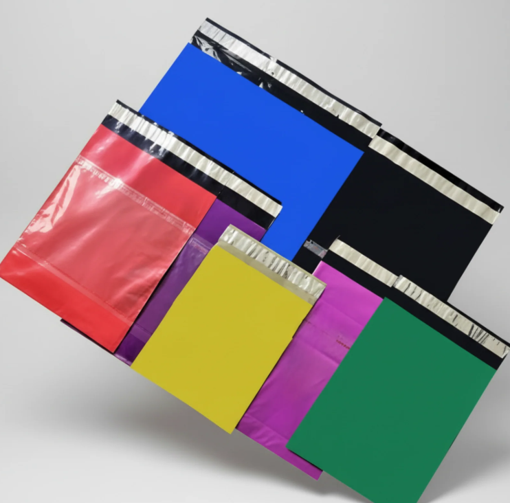 Plain Plastic Courier/Mailer/Shipping Bags with POD Jacket